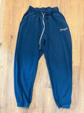 YoungLA Navy Blue Jogger Sweatpants